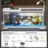 Acuario de Peces Betta de Alta Definición con Filtro y Oxigenador Integrados para Decoración de Sala de Estar