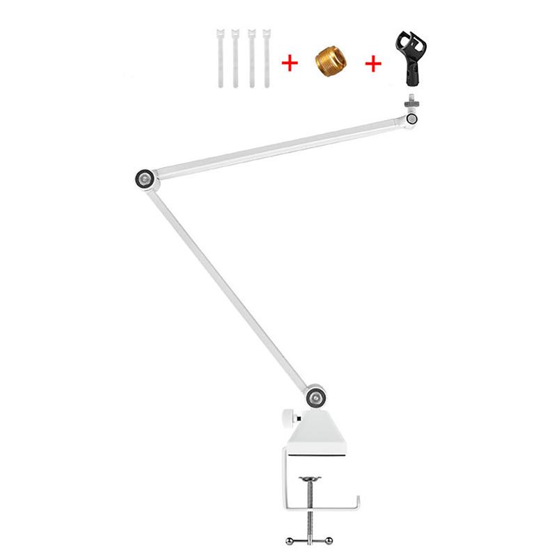 Statie Microfon Ajustabila Brat Foarfeca Suspensie Stativ pentru Microfon cu Fir/Wireless Microfon Condensator USB Inregistrare Radio