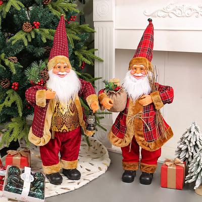 Moș Crăciun 24 Inch Păpușă de Crăciun Ornament de Crăciun pentru Acasă Cadou de Crăciun pentru Copii