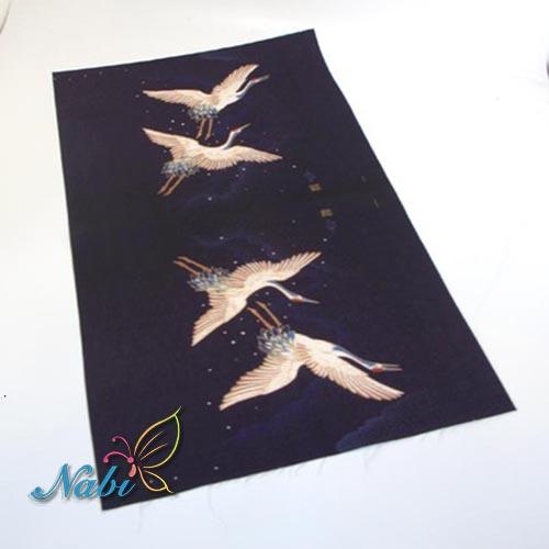 SMTA 29*49cm Knitted Fabric Cotton The Cloth Tissu Au Metre Flowers Embroidery Patchwork DIY Fabrics  1pcs Rayon Thicken