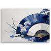 Canvas print, Blue Japanese Fan