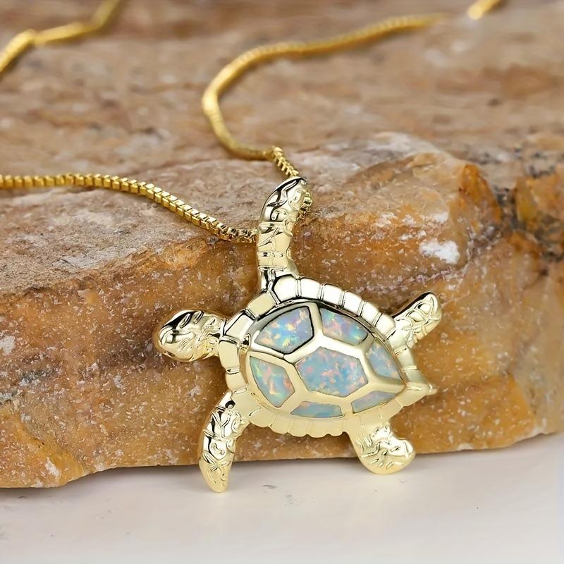 New dripping turtle pendant necklace, turtle necklace, simple personality, light luxury and versatile necklace, gift for girlfriend