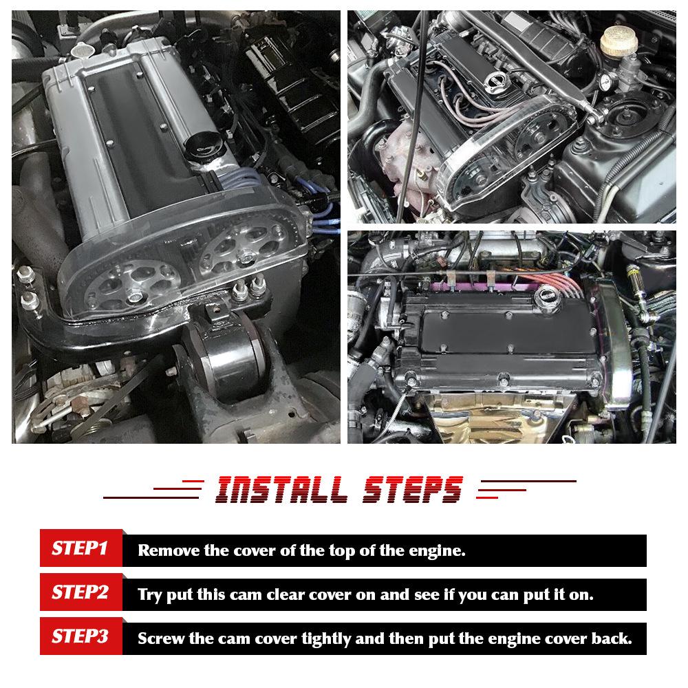 Mitsubishi 4G63 EVO 1-3 Transparent Lightweight Timing Gear Pulley Cover