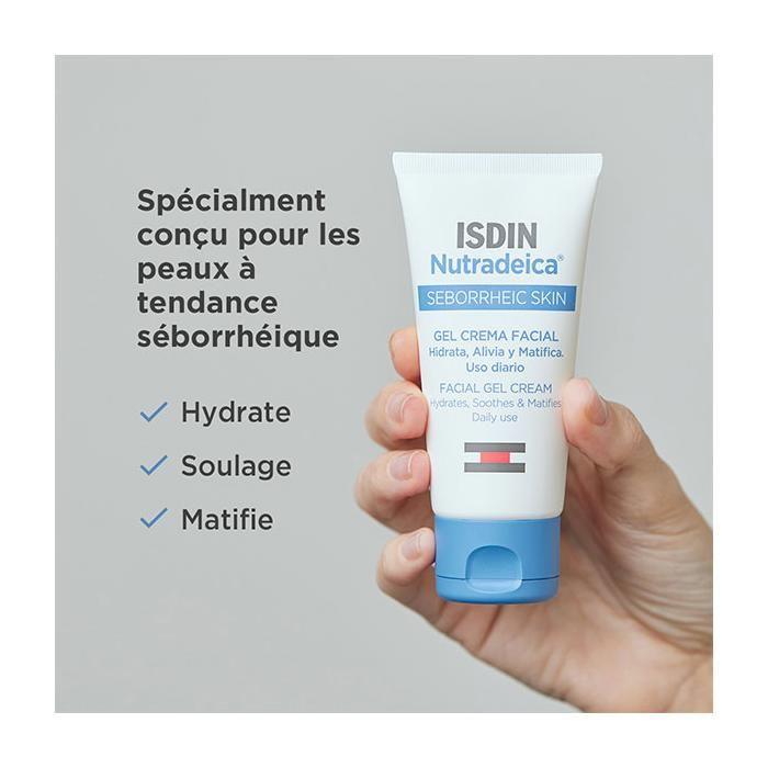 Isdin Nutradeica Gel-Creme Gesicht Seborrhoische Haut 50ml