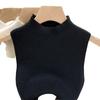 Women's Half-High Collar Knitted Camisole Vest - Spring/Summer 2023