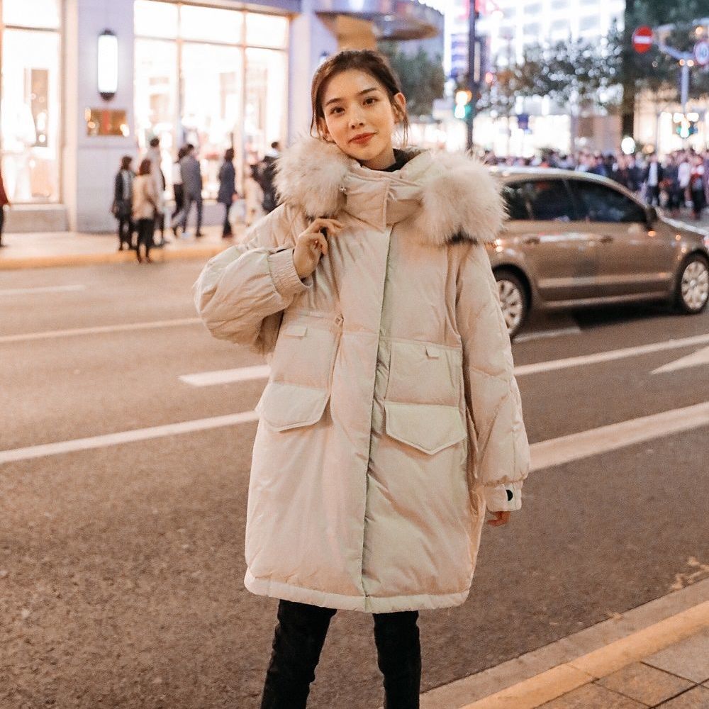 Padded Jacket Mid-length Loose Large 