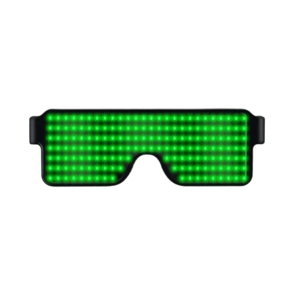 LED Light-up Glasses With Patterns, Rechargeable And Reusable, Perfect For Parties And Festive Occasions.
