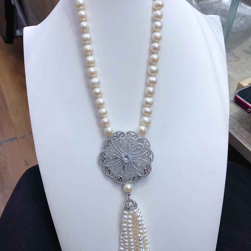 Elegant Freshwater Pearl Long Necklace - New Style, Light Luxury Design