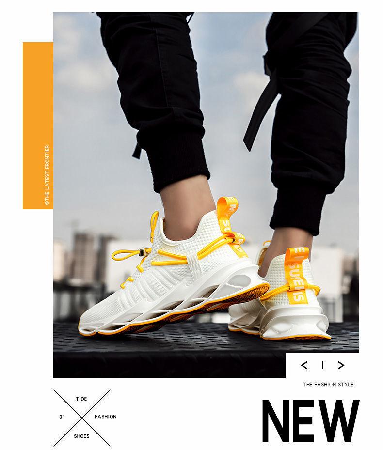 Trend w modzie męskiej koreańskiej 2025: Oddychające Tkane Casualowe Buty Sportowe