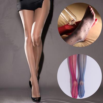Women Sexy Oil Glossy Transparent Stockings Open Crotch Tights High Waist Pantyhose  Bling Pole Dance Nightclub Hosiery