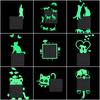 Switch Decoration Luminous Stickers Kids Room Wall Laptop Fridge Desk Car Home Decor Vinyl Decal Car/Fairy/Moon Stars/Bulb/Dog..
