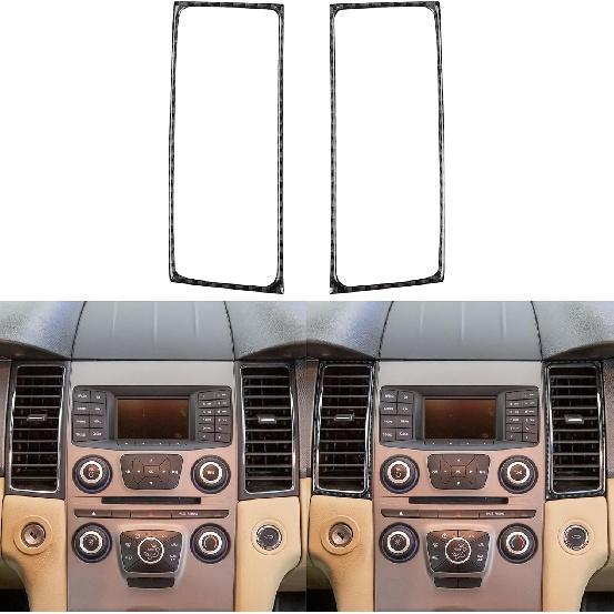 Real Carbon Fiber Compatible with Ford Taurus SEL/Limited/SE/SHO 2013-2019 2014 2015 2016 2017 2018 Accessories Car Door Lock Decoration Trim Cover