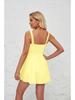 European Summer Strapless Lace-Up Solid A-Line Mini Dress