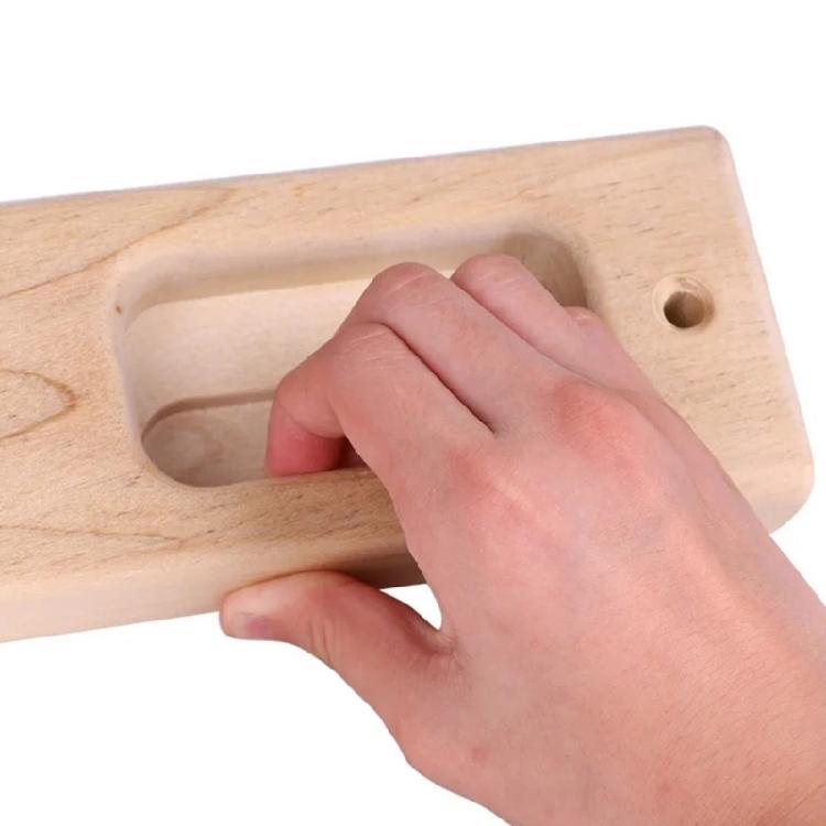 Finger Strengthening Board Compacts Wood Climbing Board Portables Fingerboard for Strengthening Exercises