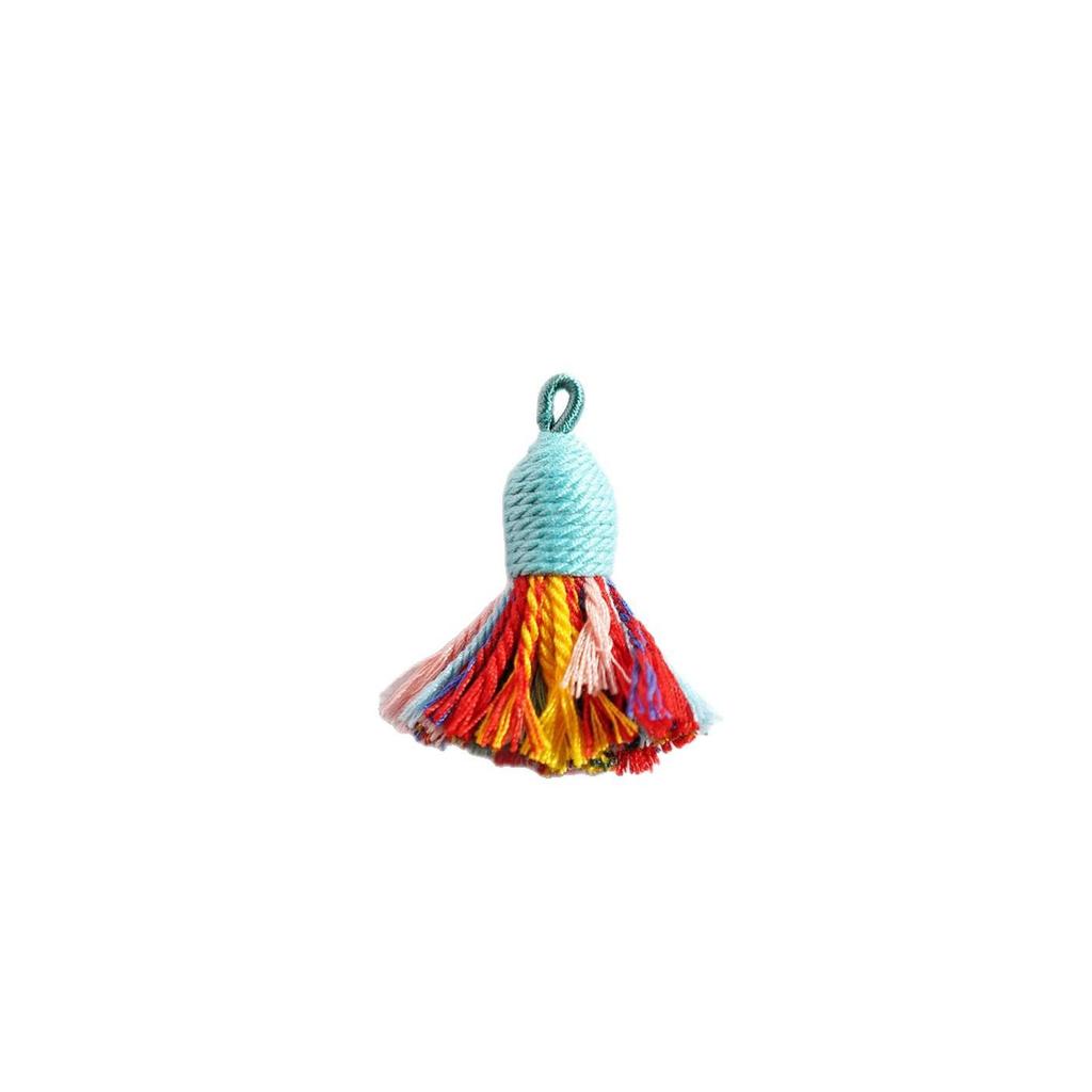 Handwoven Colorful Tassel Keychain & Phone Charm - DIY Jewelry Accessory
