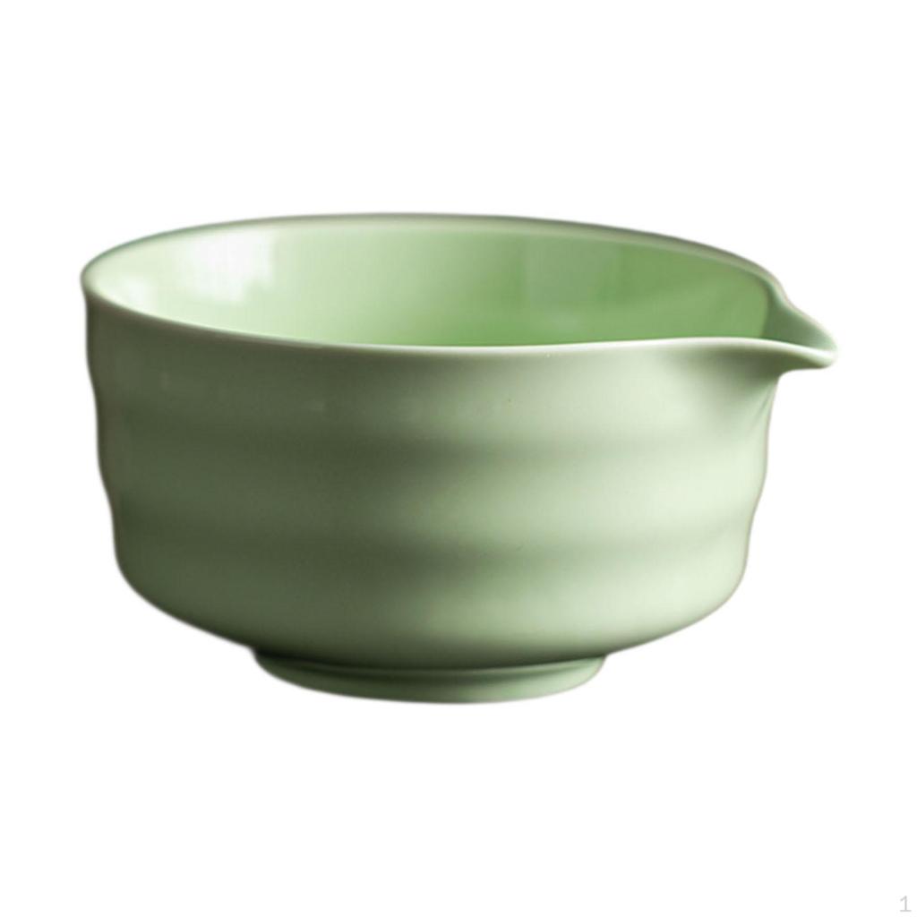 Ceramic Matcha Bowl with Spout Accessories for Home Kitchen Dining Room