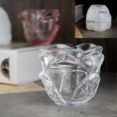 DIY Crystal Epoxy Mold Resin Rose Candle Holder Storage Box Ashtray Multifunctional Mirror Silicone Mold