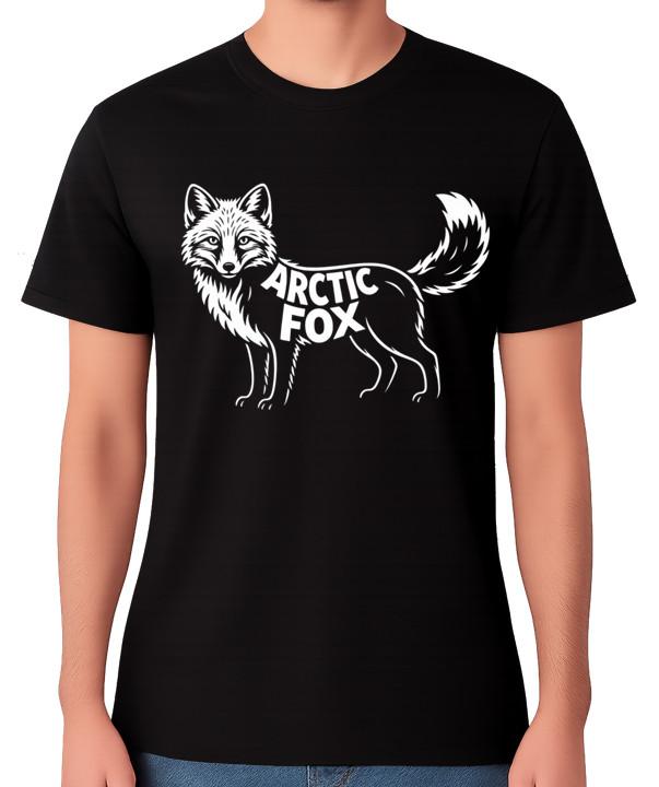 Arctic Fox Wildlife Illustration Unisex T-Shirt Winter Animal Tee S разноцветный