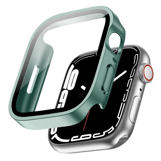 Glass+Case For Watch 42 46mm 45mm 41 49 44mm 40 Mm Straight Edge Screen Protector Cover Case iWatch SE 6 7 8 9 10 11 Ultra