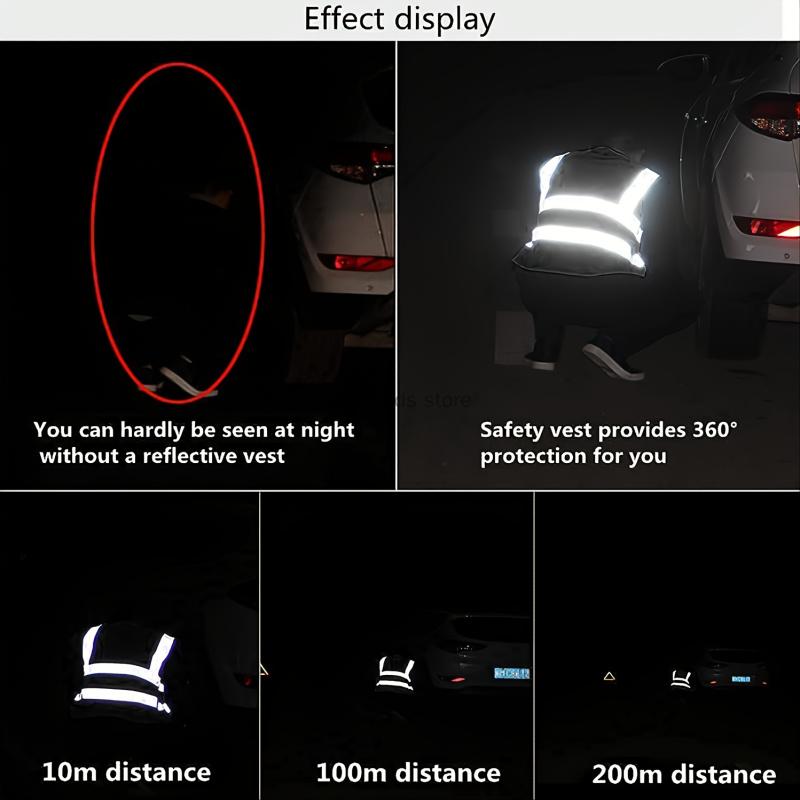 Reflective Safety Vest For Women Men High Visibility Security With Pockets Zipper Front Meets AnsiIsea Standards