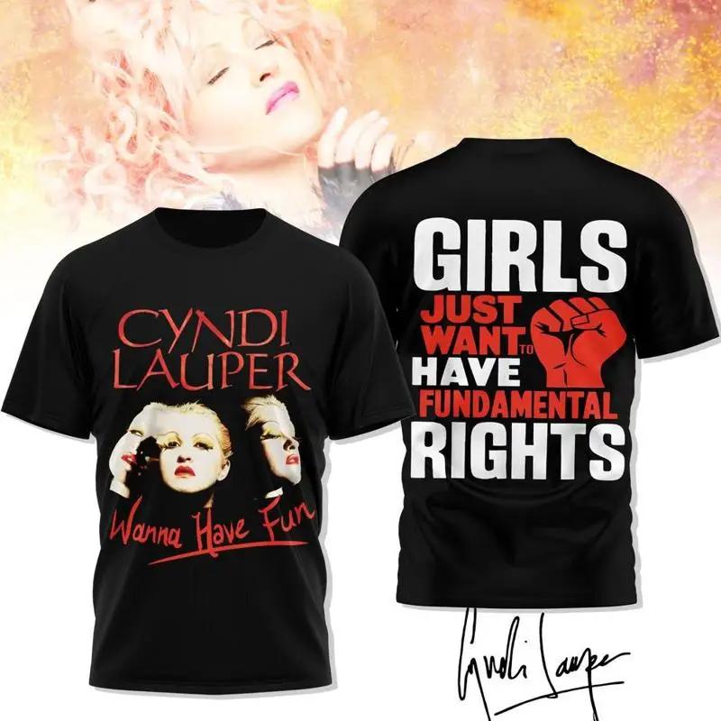 Cyndi Lauper Girls Just Want To Have Fun 3D T Shirt