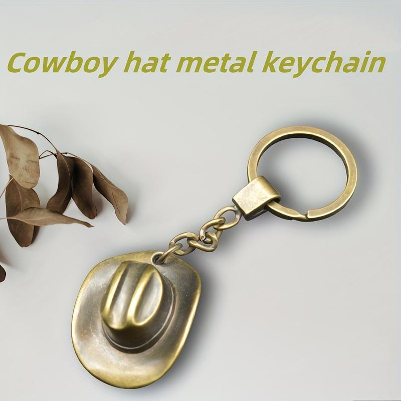 1pc Fashionable Cowboy Hat Keychain, Durable Keyring Accessory, Creative Gift for Men and Women, Gift Item | Fashion Accessory | Durable Keychain
