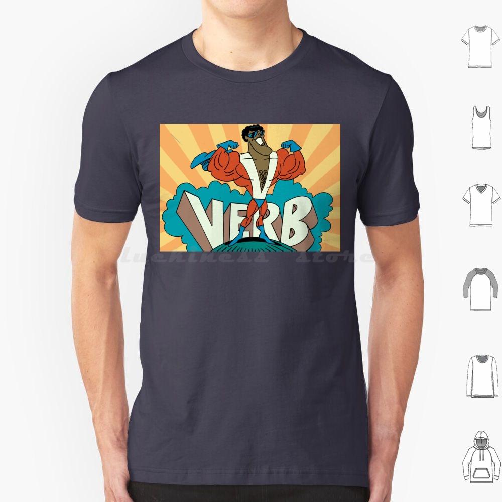 Verb T Shirt 6xl Cotton Cool Tee Schoolhouse Saturday Morning Cartoons Cartoon Cartoons Animation Animated 1970s Pop Culture