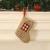 Lovely Christmas Stockings Ornament Candy Gift Bag Christmas Hanging Socks For Tree Fireplaces Holiday Decoration