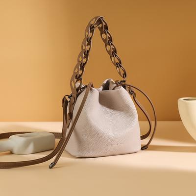 Niche design handtas dames nieuwe populaire mode veelzijdige emmer tas forens eenvoudige schoudertas