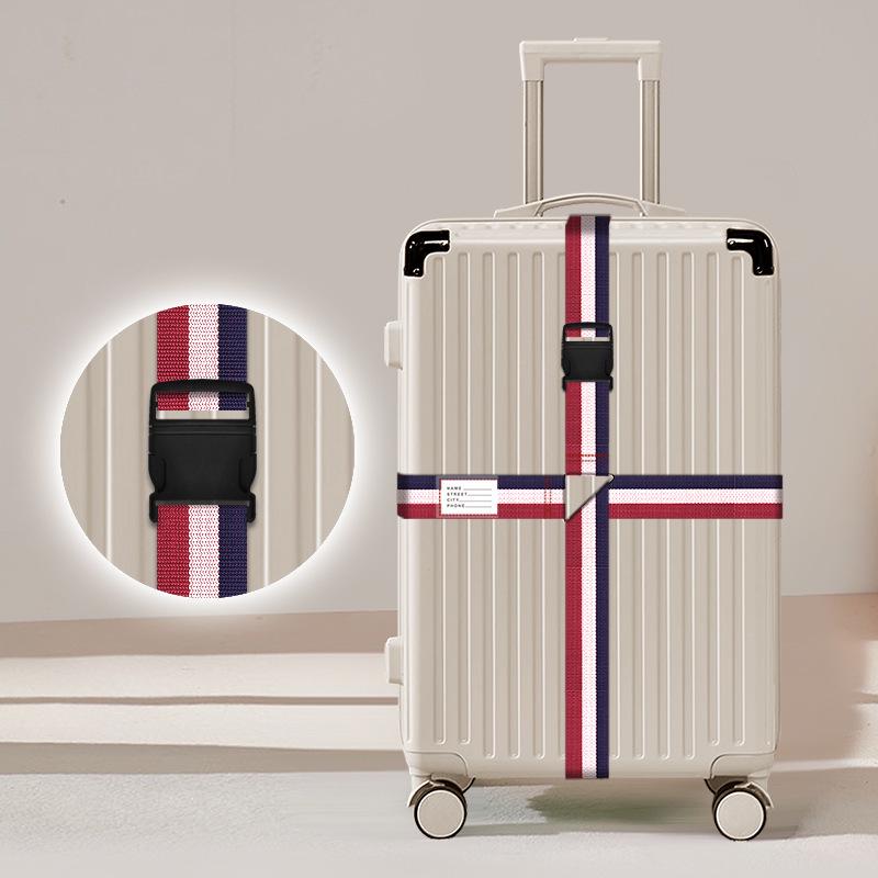 Luggage Strap: One-Word Cross Design, No Combination Lock