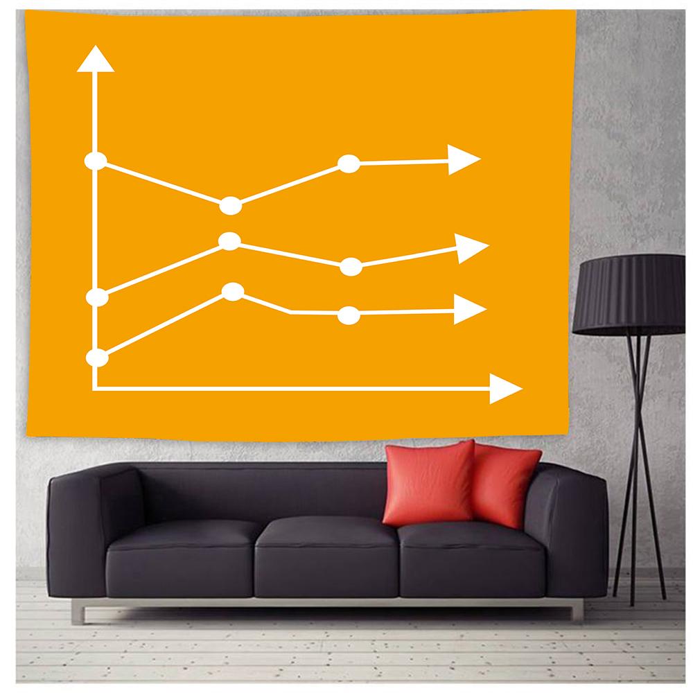 Домашний декор психоделический гобелен настенный гистограмма гистограмма печатный гобелен — фото 3