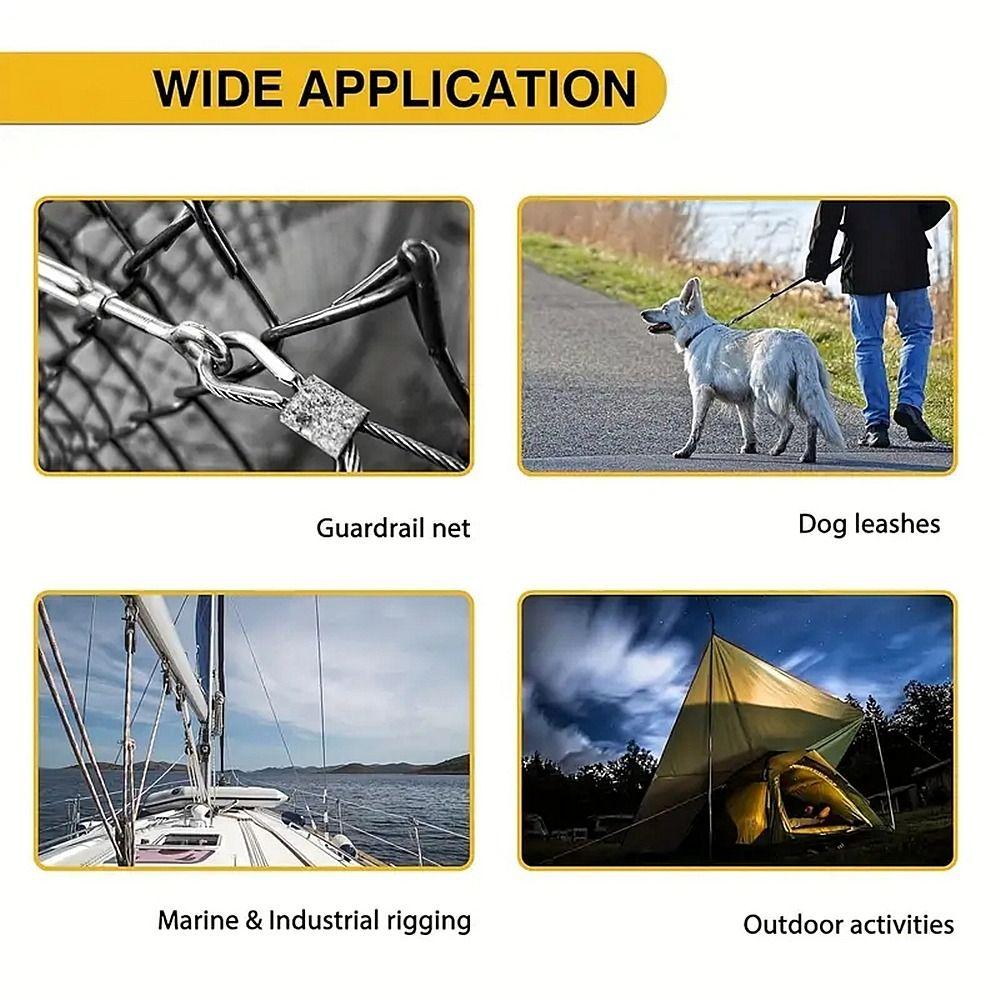 Double Hole Aluminum Sleeve Clamps Aluminum Material Cable Crimp Sleeve Cable Management