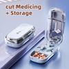 Newest Pill Cutter Adjustable Precise Cutting One Third with Hidden Sharp Blade for Multiple Tablet Portable Medicines Splitter