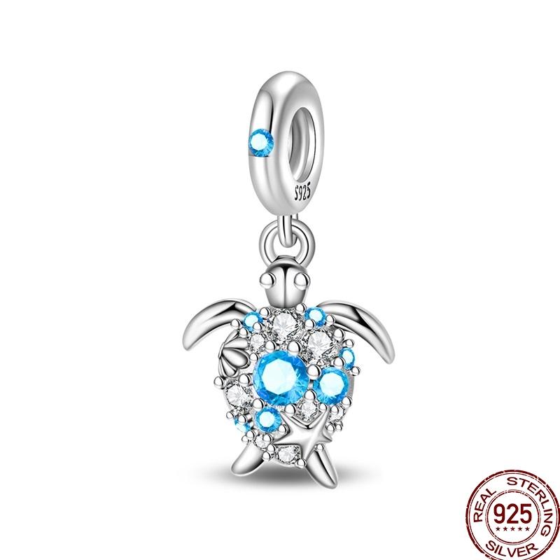 100% Copper Crown Shrimp Crab Charms Beads Butterfly Heart Birthday Pendants Fit Bracelet Jewelry Gifts Marking