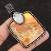 Maligano Jasper Copper Pendant Wire Wrapped Pendant Rainbow Moonstone Gemstone Jewelry Handmade Pendant Copper Wire Jewelry Anniversary Gift