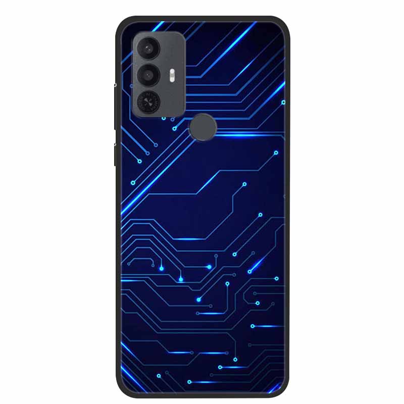 For TCL 30 SE Case Luxury Soft Silicone Protective Animals Phone Cover for TCL 305 306 Case 30SE TPU Funda for TCL30SE Cartoon