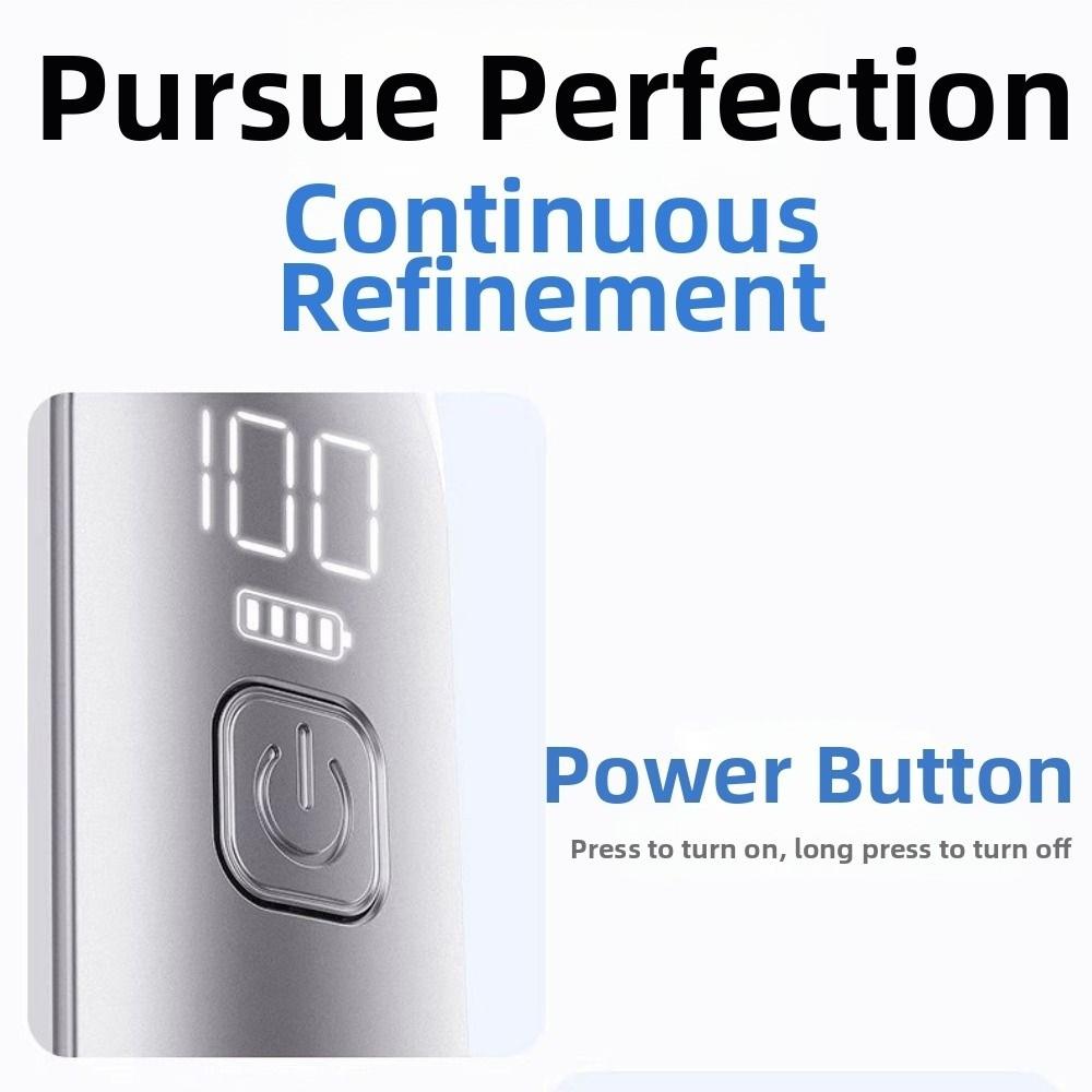 6 Gear Wind Mini Portable Fan LED Display Adjustable USB Rechargeable Fan Ultra-quiet Air Turbo Tech Handheld Turbo Fan Travel