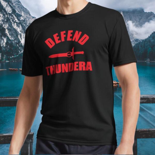 Новая футболка Defend Thundera - Логотип Активная футболка Смешная Размеры от S до 5XL L