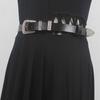 Heavy industry rivet rhinestone belt - y2k hot girl gothic punk diamond embellished waist belt for women
