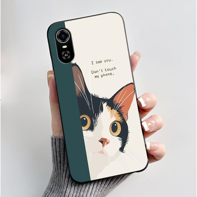 For ZTE Blade A31 Plus / BladeA31 Case Matte Black Aesthetic Luxury Cute Cool Boys Girls Pattern Casing Soft Silicone Back Cover