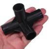 10pcs Shoe Rack Connectors  Id 16mm Plastic Pipe Straight Elbow 4-way Connector DIY Tube Joint Wardrobe Rack Pipe Fittings
