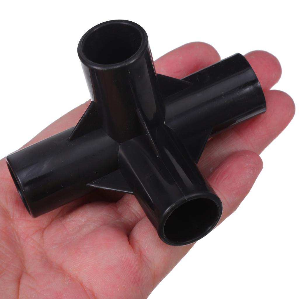 10pcs Shoe Rack Connectors  Id 16mm Plastic Pipe Straight Elbow 4-way Connector DIY Tube Joint Wardrobe Rack Pipe Fittings