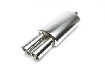 Universal Sports Muffler 63mm TA Technix 2x76mm Stainless Steel