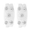 2pcs Ice Cleats 5 Teeth Ice Gripper Spike Anti-Slip Lightweight Hiking Crampons Ice Shoes Grippers Traction Climbing Cleats