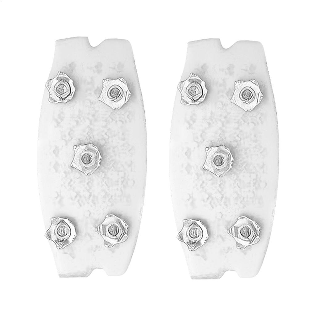 2pcs Ice Cleats 5 Teeth Ice Gripper Spike Anti-Slip Lightweight Hiking Crampons Ice Shoes Grippers Traction Climbing Cleats