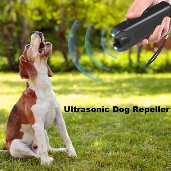 Yousheng Anti Barking Device for Indoor Outdoor Ultrasonic Dog Repeller with LED Flashlight Portable Powerful Barking Control Deterrent Effective Dog