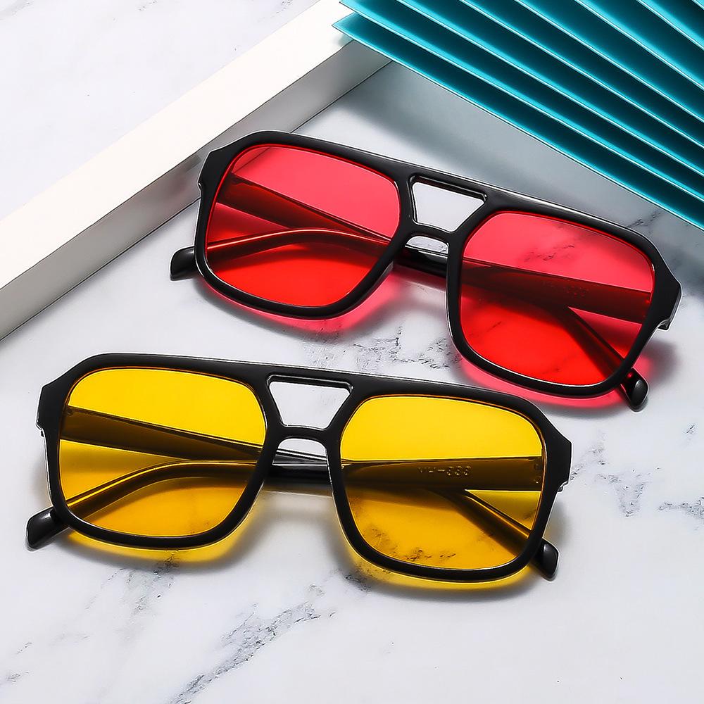 Double Bridge Sunglasses Luxury Square Sunglasses Shades Multicolor Eyeglasses For Beach Travel Fashion Accessories