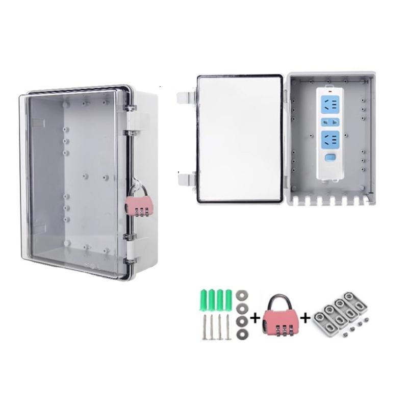Weather Resistant Locking Electrical Enclosures High Strength Housing Strong Enclosures Outdoor Mounting for Garden
