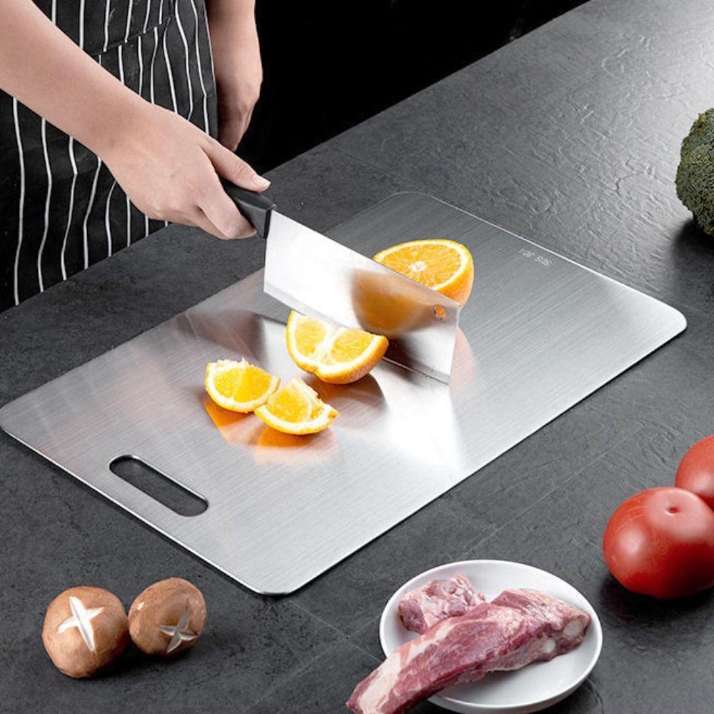 Anti-mold Cutting Board Stainless Steel Cutting Boards Mats Chopping Board  Household