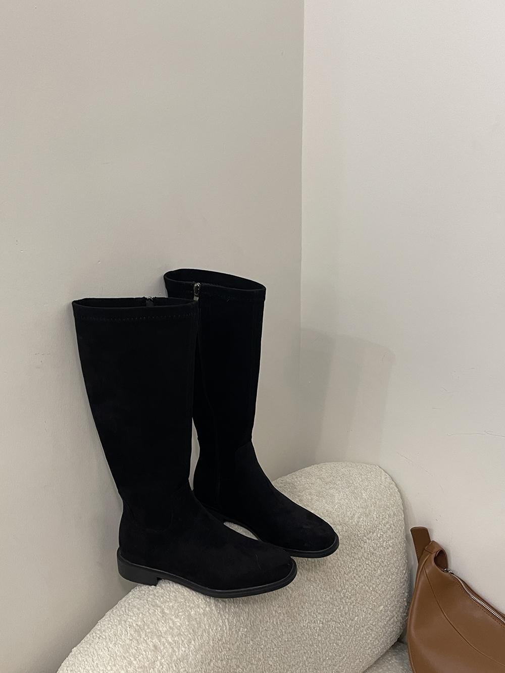 

fashion Round Toe Women Knee High Boots Side Zipper Pu Leather/Suede Knight Flat Heeled Winter Dress Shoes Woman Size 35-40 Fashion Pump 250